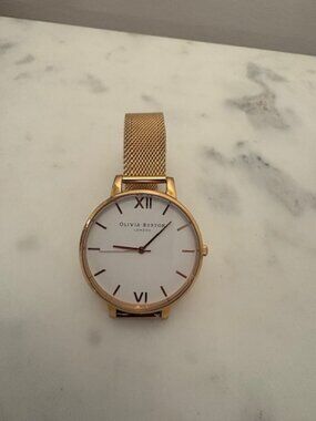 Rose gold watch